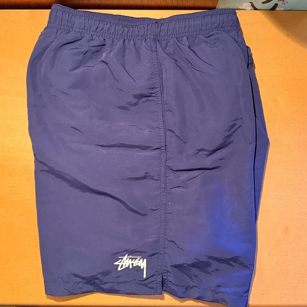 Stüssy Nylon Water Shorts Men’s Medium Navy Blue Swim Trunks